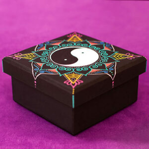 Metallic Yin Yang Mandala Box