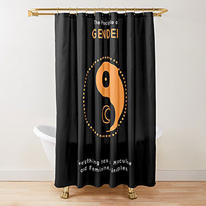 Principle of Gender Shower Curtain