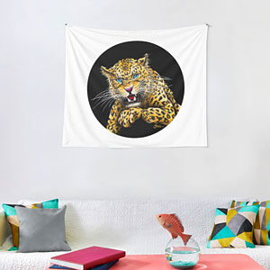 Leopard Roar Tapestry