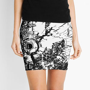 Wood Creature Mini Skirt