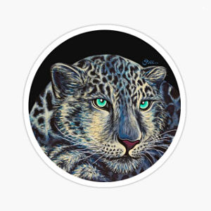 Snow Leopard Sticker