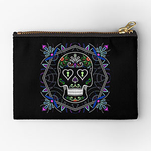 Mexican Calavera Zip Pouch