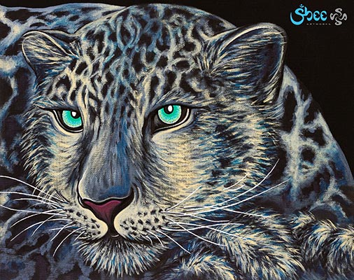 Snow Leopard Painting