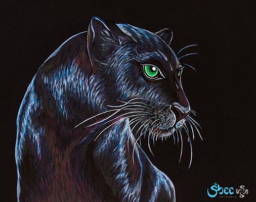 Black Panther Painting