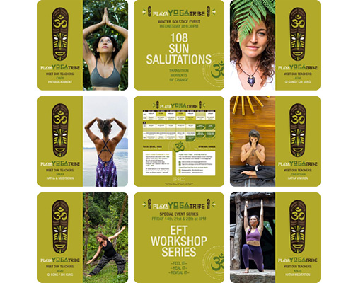 Brand Social Media Content – Playa Yoga Tribe