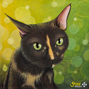 Nena "Treat?" - acrylic on canvas - 30 x 30 cm