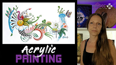 Acrylic Painting Process Breakdowns | From Canvas to Completion